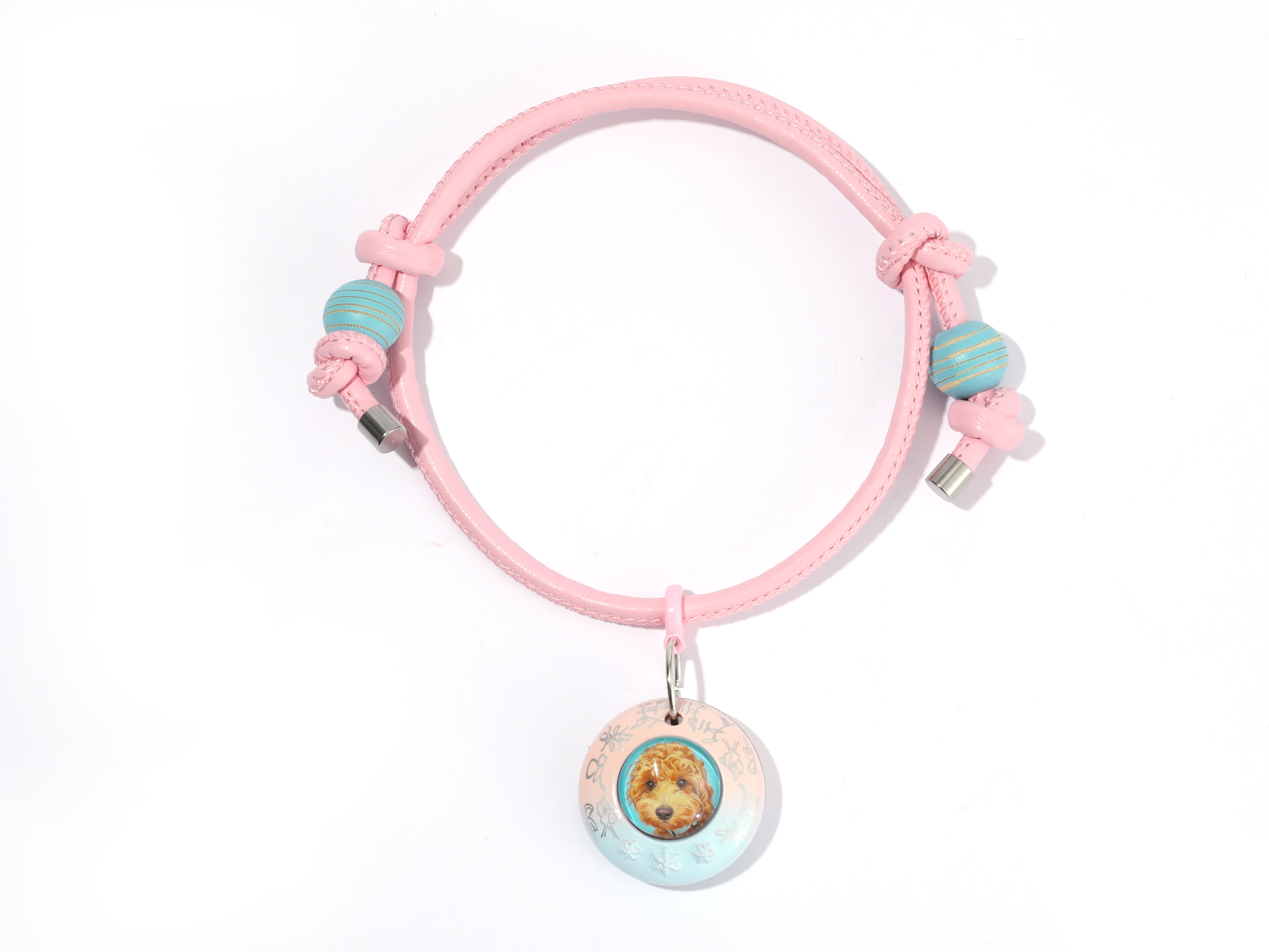 Custom Hand-drawn Pet Tracker(With strap)