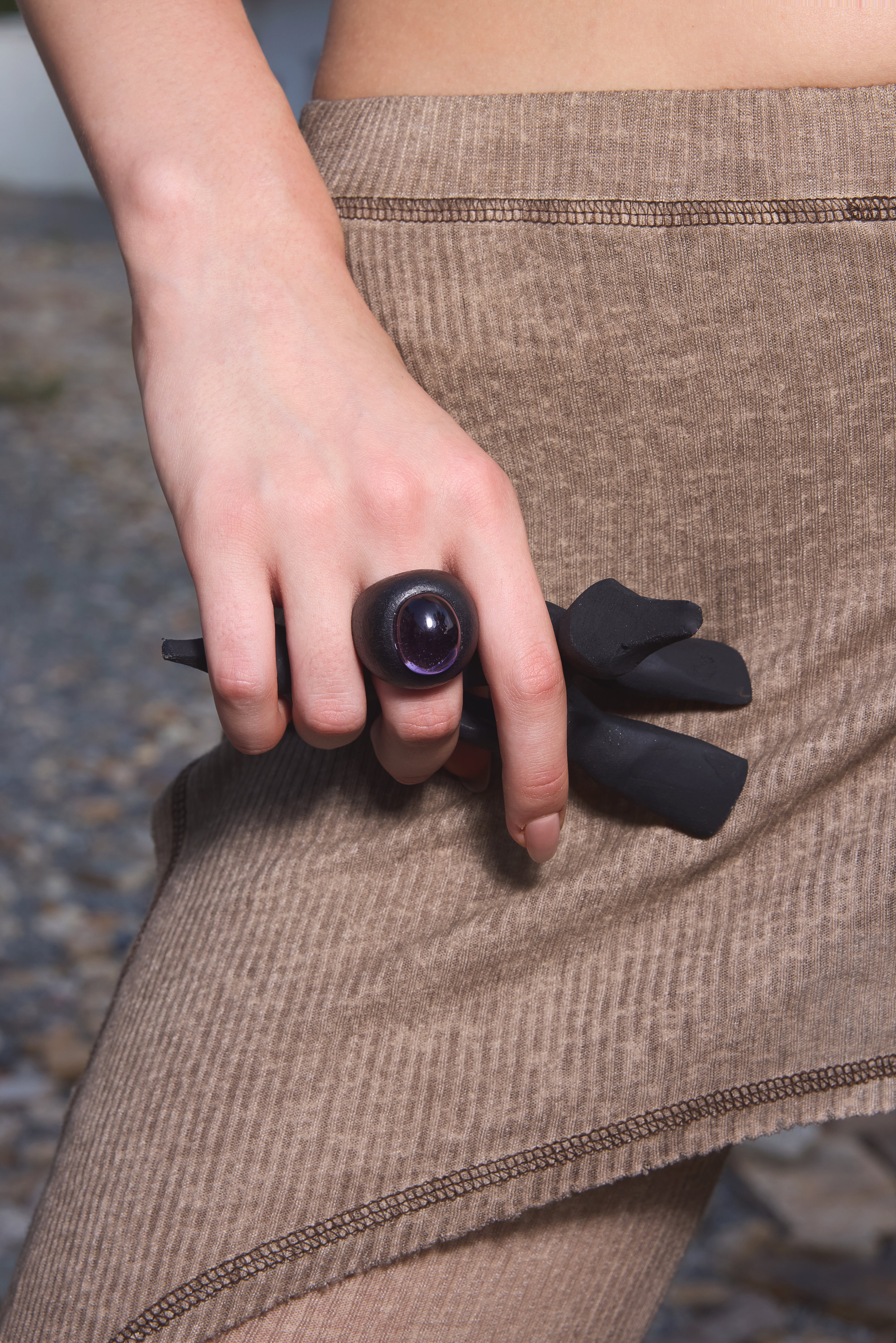 Natural Amethyst Metaphysical Healing Ring