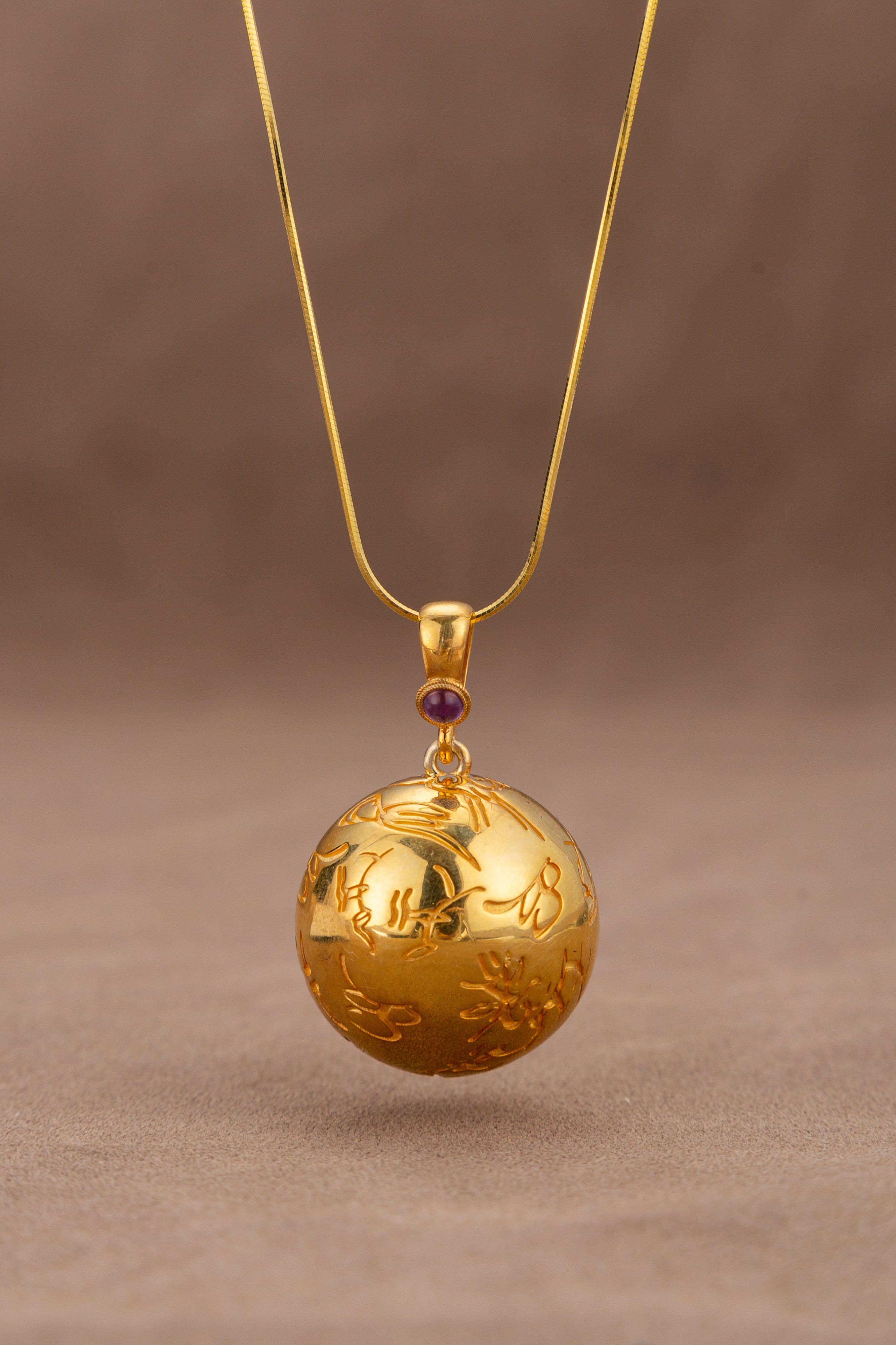 Dongba Master's Handwritten Energy Rune Pendant